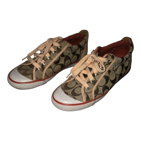 Coach Shoes - Coach Brown and Tan Sneakers